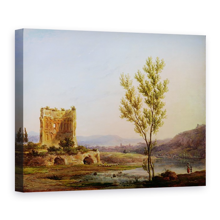 Tablou canvas - Pierre Henri de Valenciennes - Vedere spre marginea Romei, 75 x 100 cm