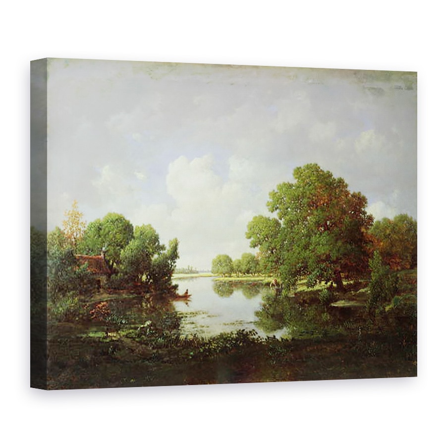Tablou canvas - Pierre Etienne Theodore Rousseau - Dupa-amiaza devreme, 75 x 100 cm