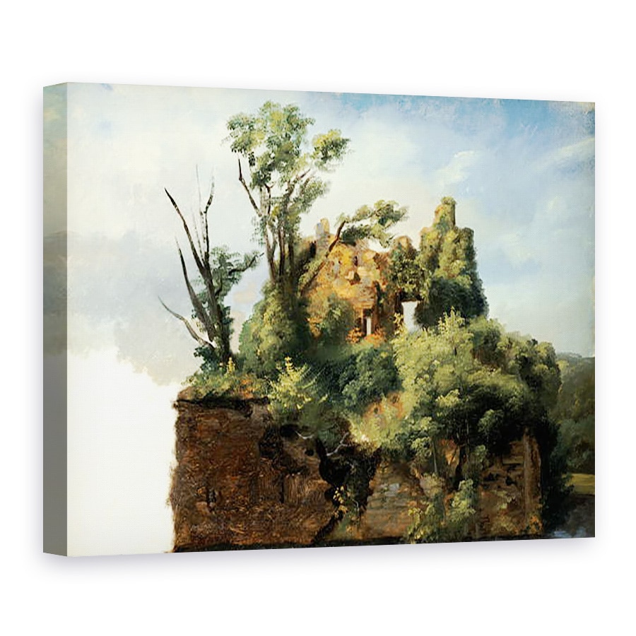 Tablou canvas - Pierre Henri de Valenciennes - Peisaj cu ruine, 75 x 100 cm