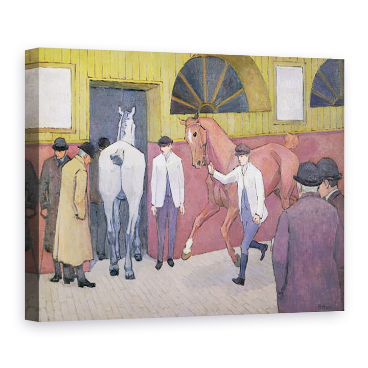 Robert Polhill Bevan - A Ló Mart, Vászonkép, 50 x 70 cm