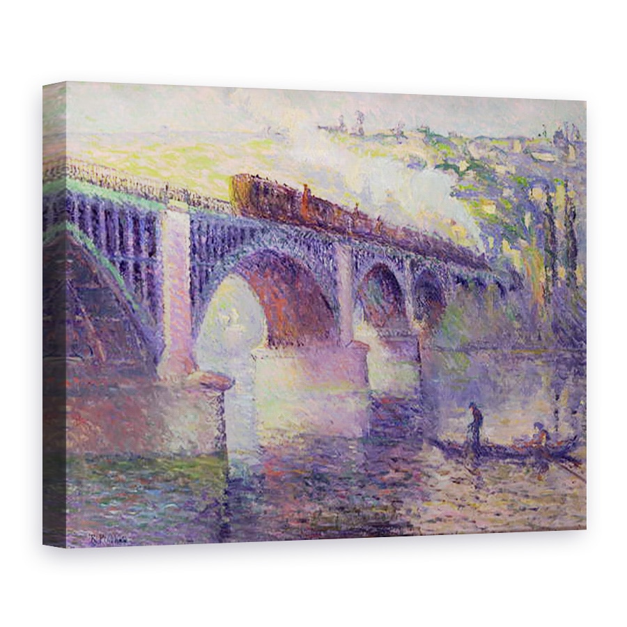 Tablou canvas - Robert Antoine Pinchon - Podul de la apus, 60 x 80 cm