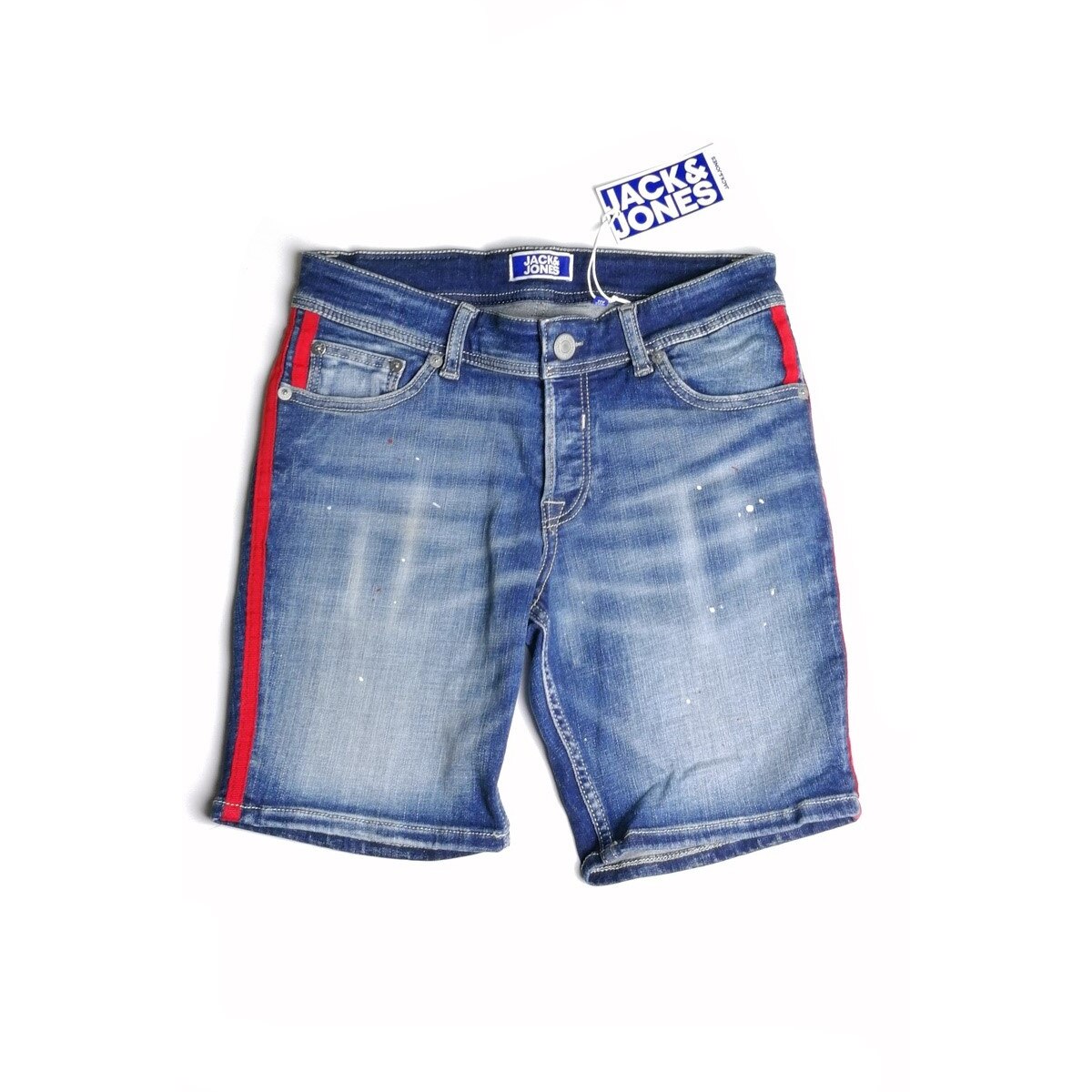 Pantaloni scurti baieti Jackie, Albastru, Jack&Jones, Marimea 152 EU