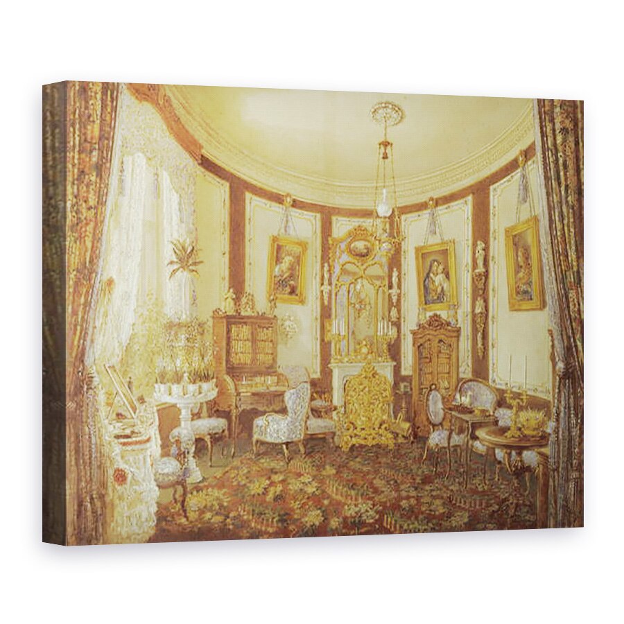 Tablou canvas - Scoala franceza - Sala de desen a Chateau de Sache, 50 x 70 cm