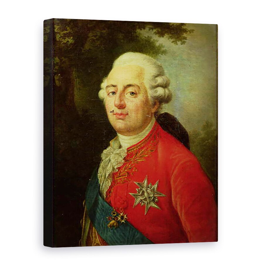Tablou canvas - Scoala franceza - Portret De Ludovic al XVI-lea 1754-93 Regele Frantei, 50 x 70 cm