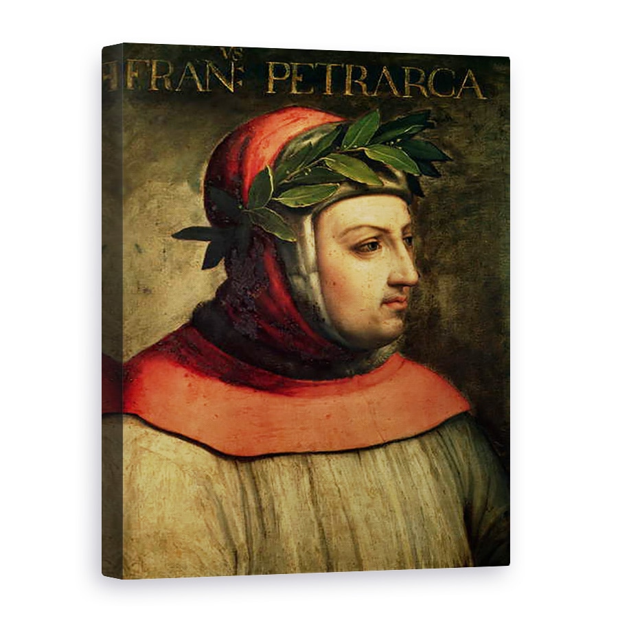 Tablou canvas - Scoala Italiana - Portret De Petrarch Francesco Petrarca 1304-74, 50 x 70 cm