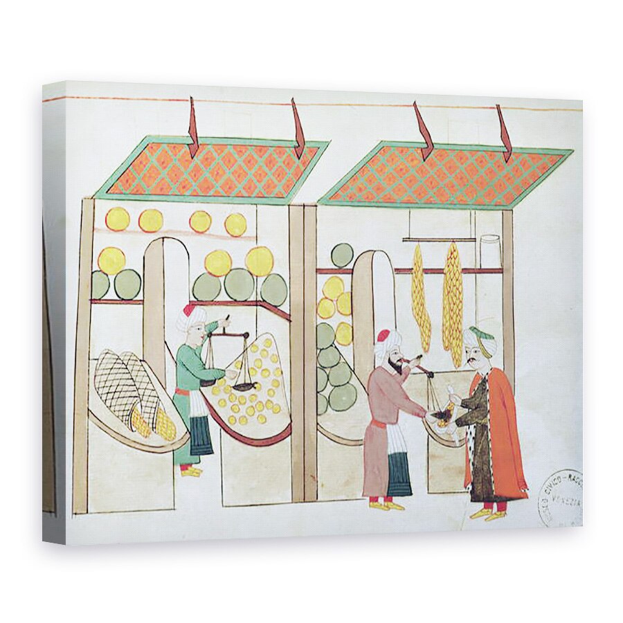 Tablou canvas - Scoala Islamica - Ms.1671 Doua magazine de fructe, 75 x 100 cm