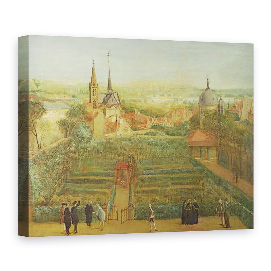 Tablou canvas - Scoala franceza - Gradinile Parintilor Doctrinei Crestine si Abatia Sfantului Victor, 75 x 100 cm
