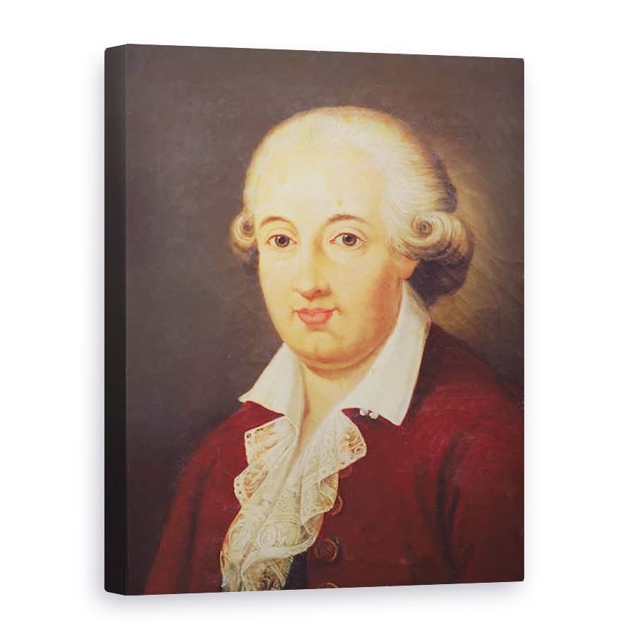 Tablou canvas - Scoala Italiana - Portret De Domenico Cimarosa 1749-1801, 50 x 70 cm