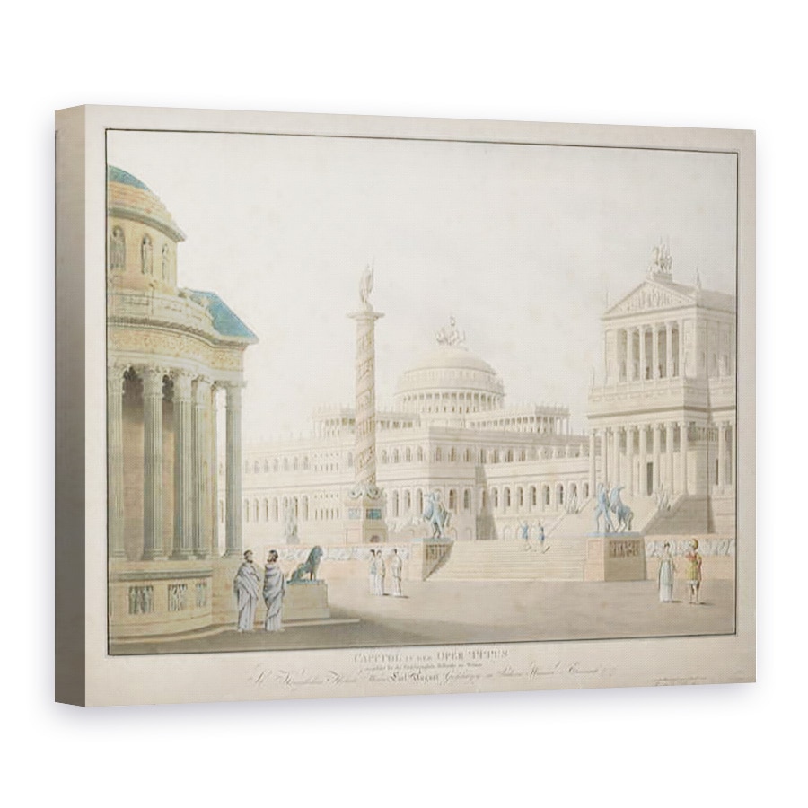 Tablou canvas - Scoala germana - Capitol, stabilit pentru La clemeza di Tito proiectat de Beuther, 75 x 100 cm