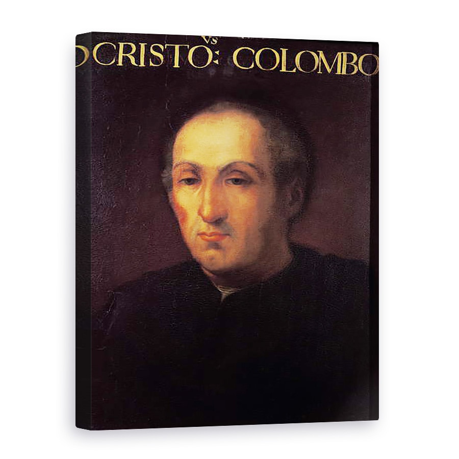 Tablou canvas - Scoala Italiana - Portretul Lui Cristofor Columb 1451-1506, 75 x 100 cm