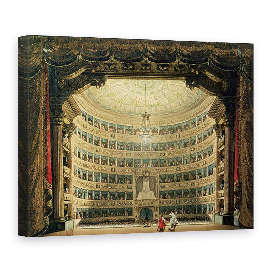 Tablou canvas - Scoala Italiana - La Scala, Milan, 75 x 100 cm
