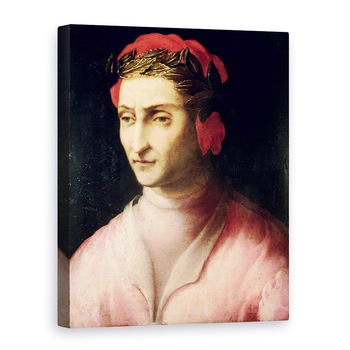 Tablou canvas - Scoala Italiana - Portret De Dante Alighieri 1265-1321, 50 x 70 cm Tablou canvas - Scoala Italiana - Portret De Dante Alighieri 1265-1321, 50 x 70 cm