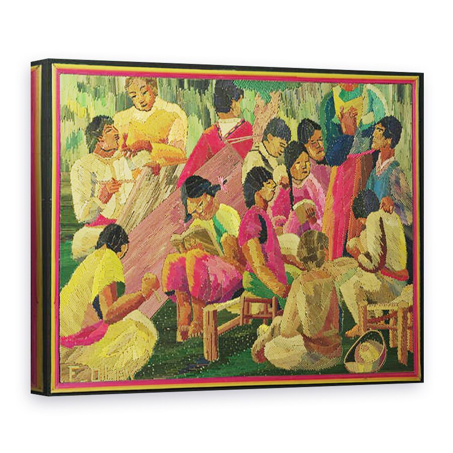 Tablou canvas - Scoala Mexicana - Scena sat mexican, 50 x 70 cm
