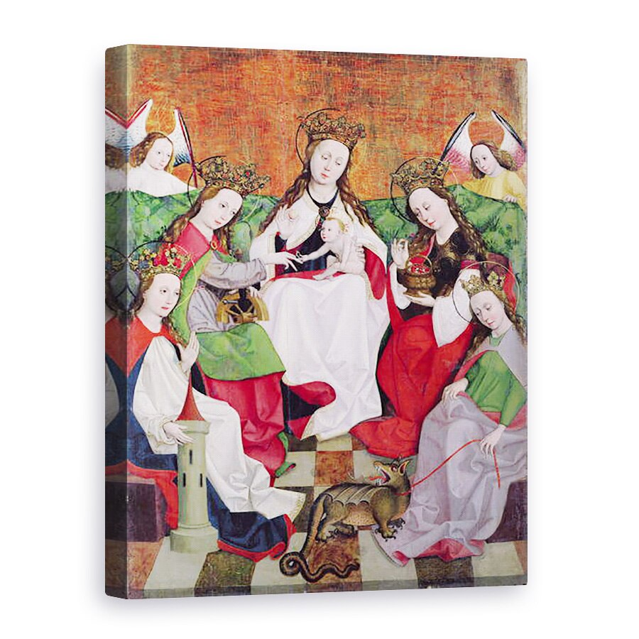 Tablou canvas - Scoala maghiara - Logodna mistica a Sfintei Ecaterina, 50 x 70 cm