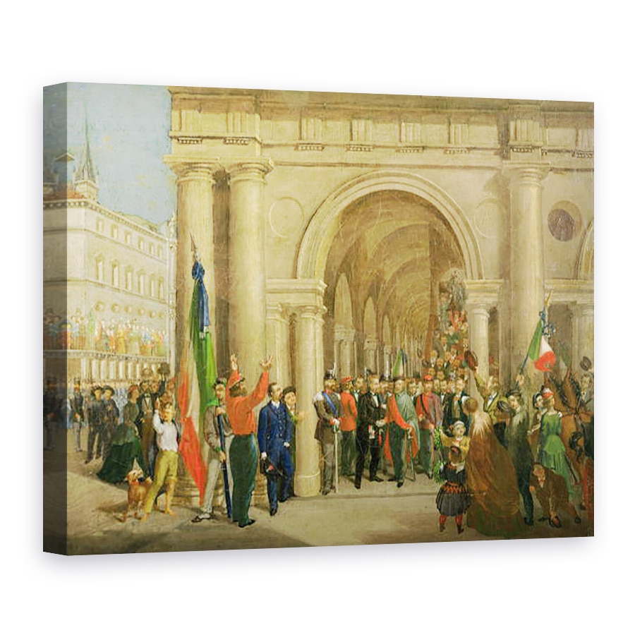 Tablou canvas - Scoala Italiana - Giuseppe Garibaldi in Vicenza, 75 x 100 cm