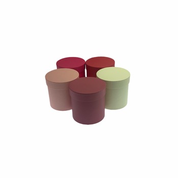 Set Atelier 5 cutii decorative cu capac pentru aranjamente si cadouri, Carton, 12 cm , Multicolor Set Atelier 5 cutii decorative cu capac pentru aranjamente si cadouri, Carton, 12 cm , Multicolor