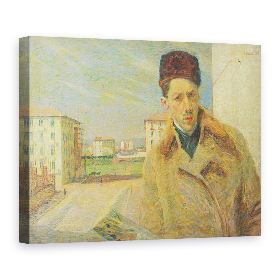 Tablou canvas - Umberto Boccioni - Autoportret II, 75 x 100 cm