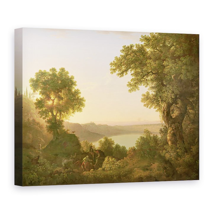Thomas Jones - Albano-tó, Olaszország, Vászonkép, 75 x 100 cm