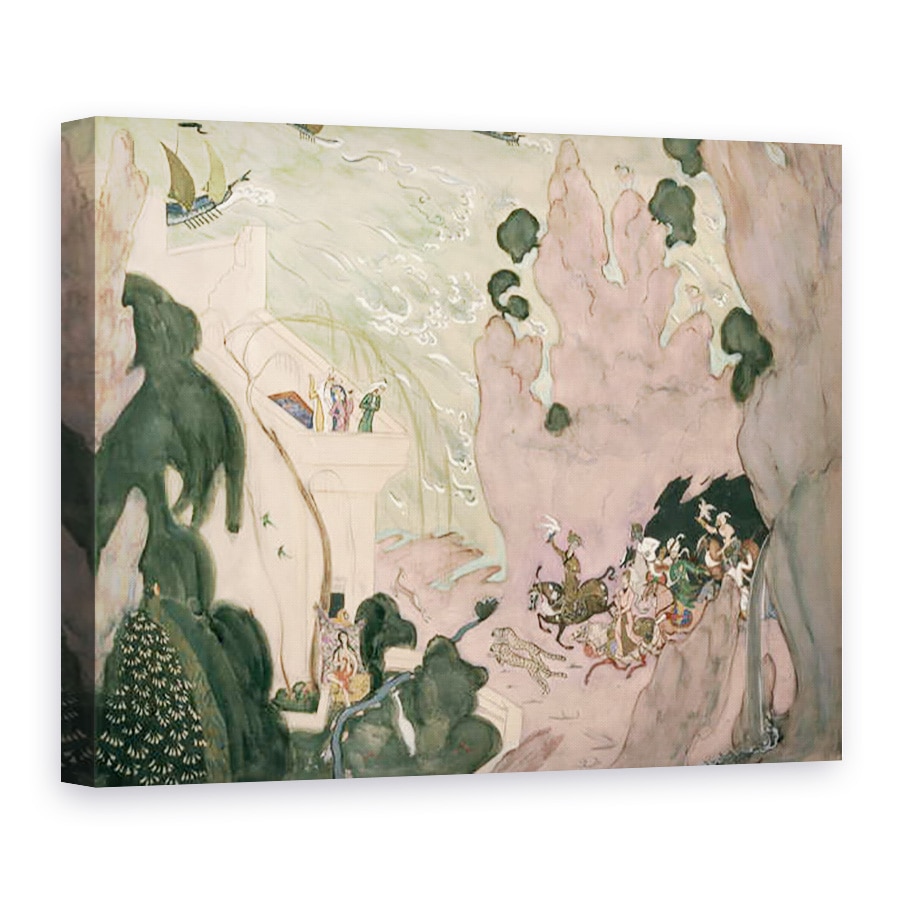 Tablou canvas - Valentin Aleksandrovich Serov - Designul cortinei pentru baletul Sheherezade al lui Nikolai Rimski-Korsakov, 50 x 70 cm