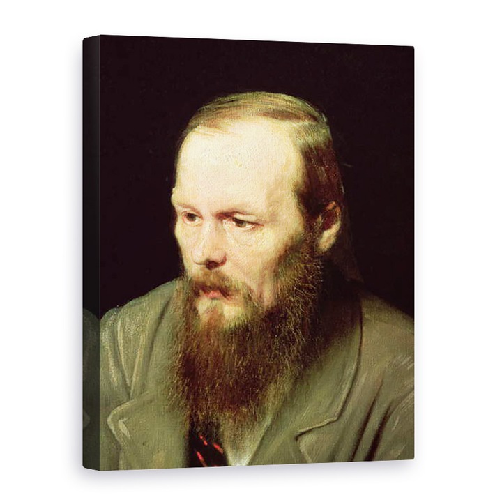 Картина на платно - Василий Григоревич Перов - Портрет на Фьодор Достоевски 1821-81 1872 маслени бои върху платно, 50 x 70 cm