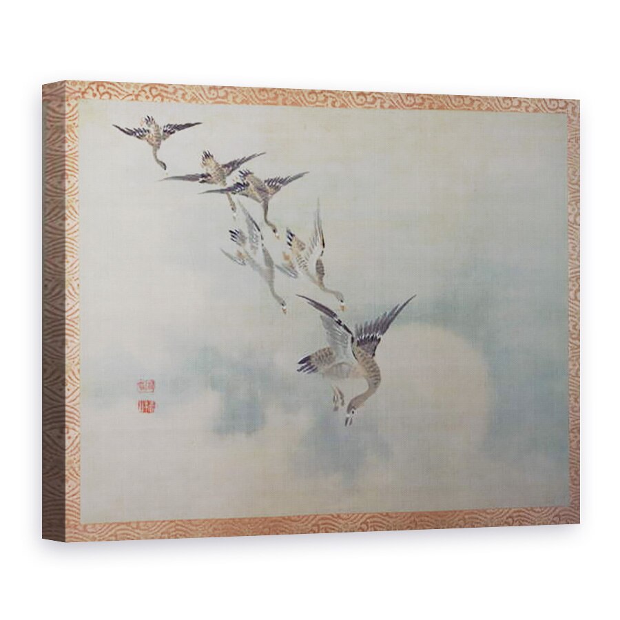 Tablou canvas - Tsubaki Chinzan - Rate zburatoare, 60 x 80 cm