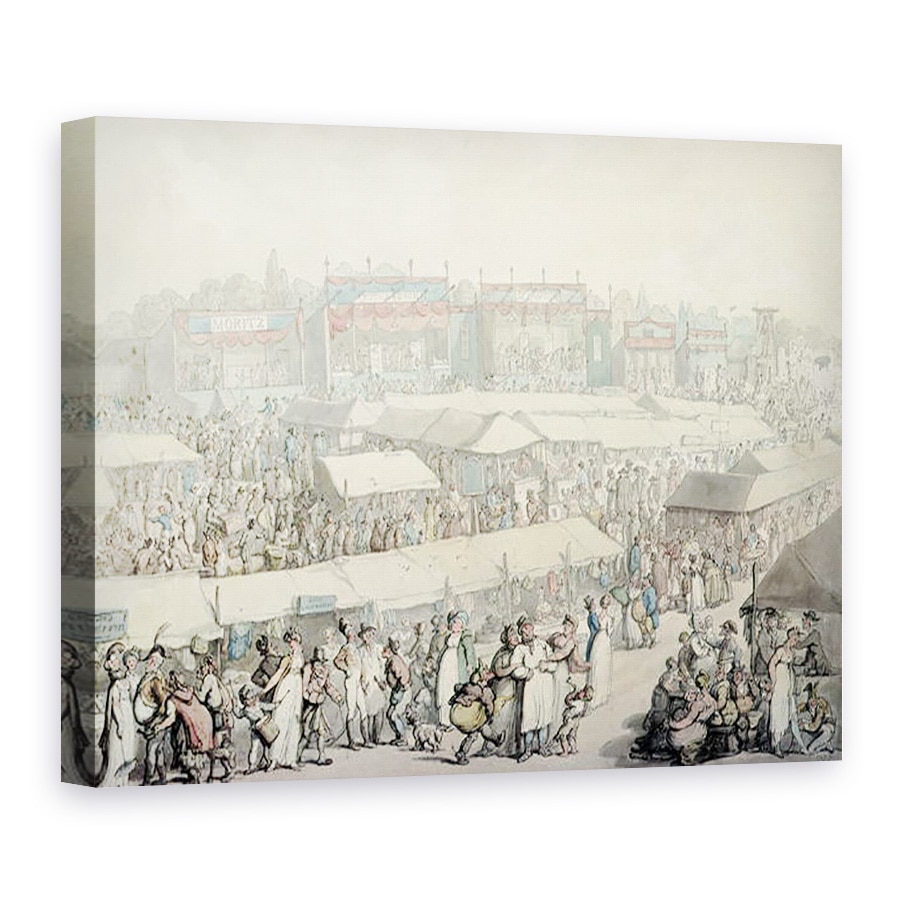 Tablou canvas - Thomas Rowlandson - Targul Verde Brook, 75 x 100 cm