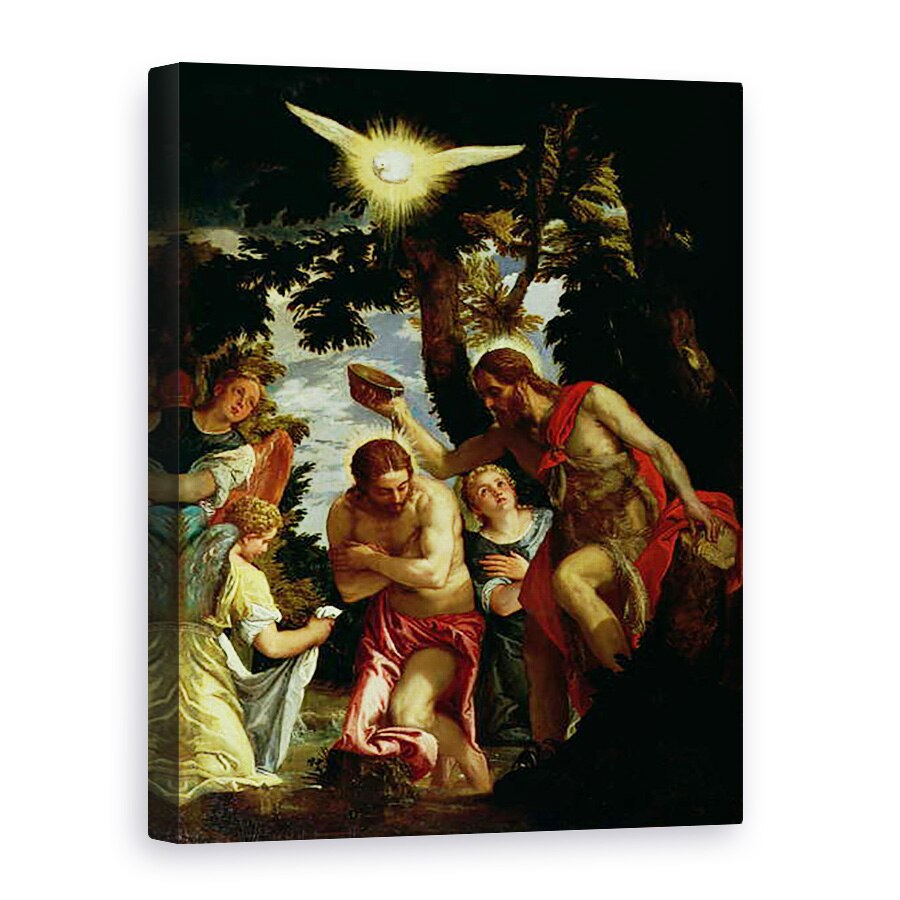 Tablou canvas - Veronese - Botezul lui Hristos, 50 x 70 cm