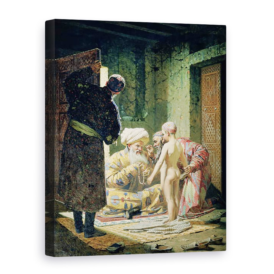 Tablou canvas - Vasili Vasilievich Vereshchagin - Vanzarea unui copil sclav, 60 x 80 cm