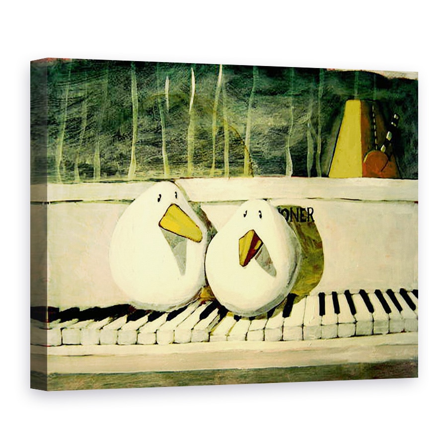 Tablou canvas - Thomas MacGregor - Pasari de pian, 75 x 100 cm