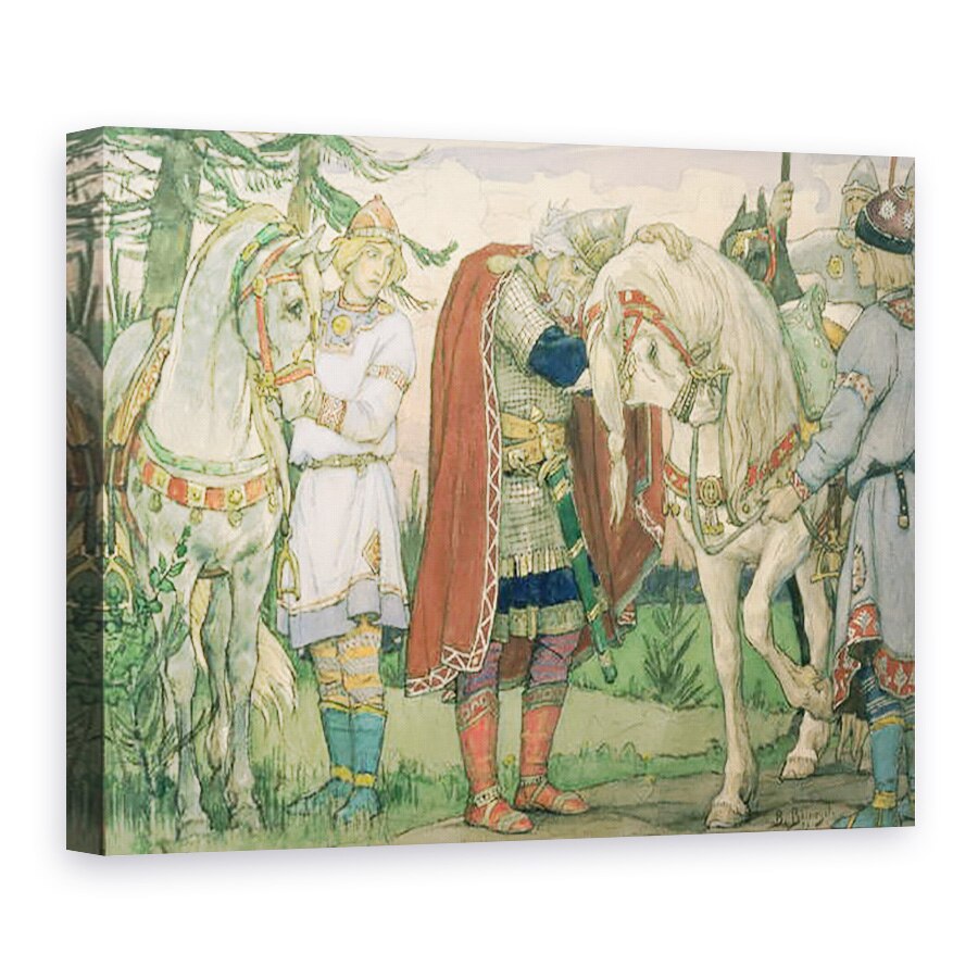 Tablou canvas - Victor Mikhailovich Vasnetsov - Cantecul Printului Oleg, 50 x 70 cm