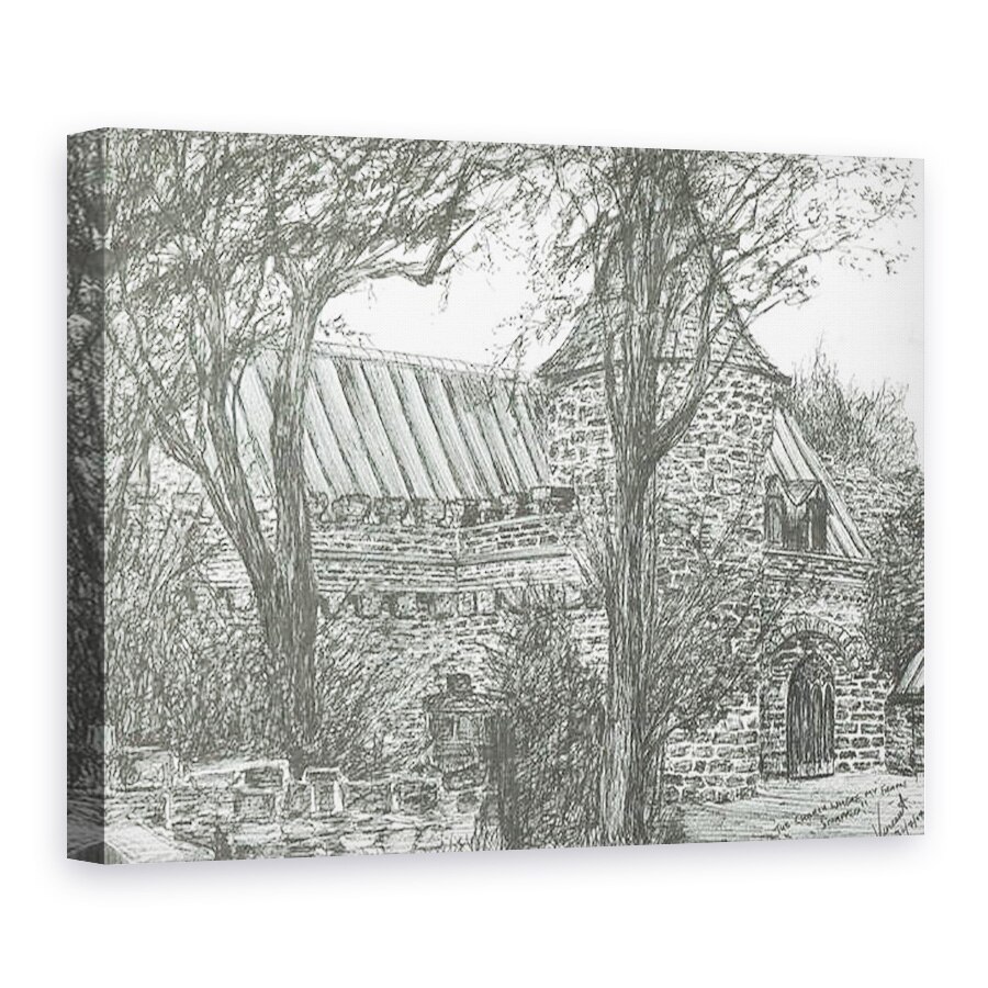 Tablou canvas - Vincent Alexander Booth - Biserica pe drumul spre Oban, 2007, 75 x 100 cm