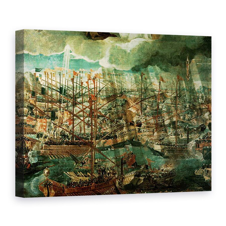 Tablou canvas - Veronese - Alegorie a bataliei de la Lepanto ulei pe panza, 50 x 70 cm