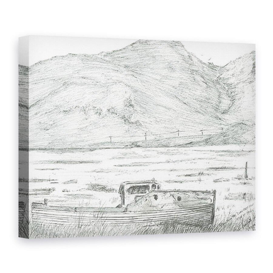 Tablou canvas - Vincent Alexander Booth - Barca pe uscat, Insula Mull, 2007, 60 x 80 cm