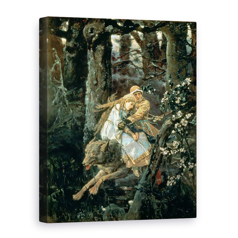 Tablou canvas - Victor Mikhailovich Vasnetsov - Printul Ivan pe Lupul Gri, 50 x 70 cm