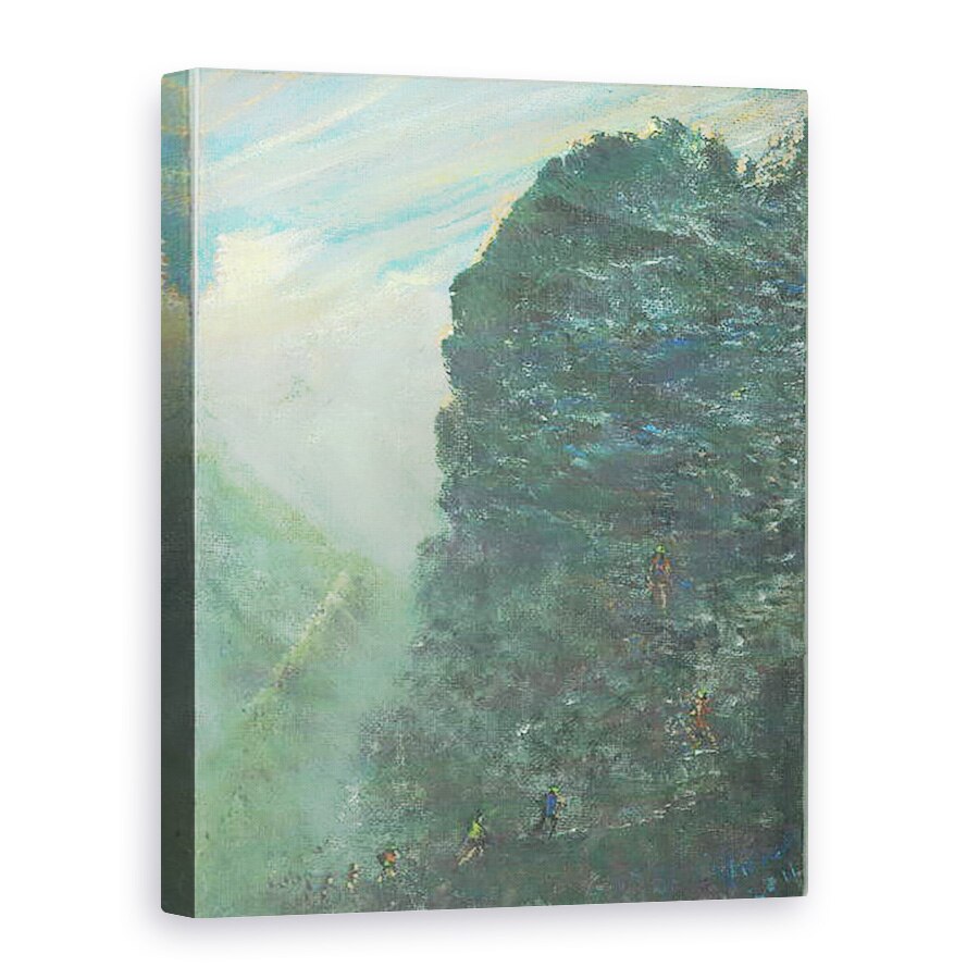 Tablou canvas - Vincent Alexander Booth - Ascensiunea stancoasa sus pe munte, 2011, 60 x 80 cm