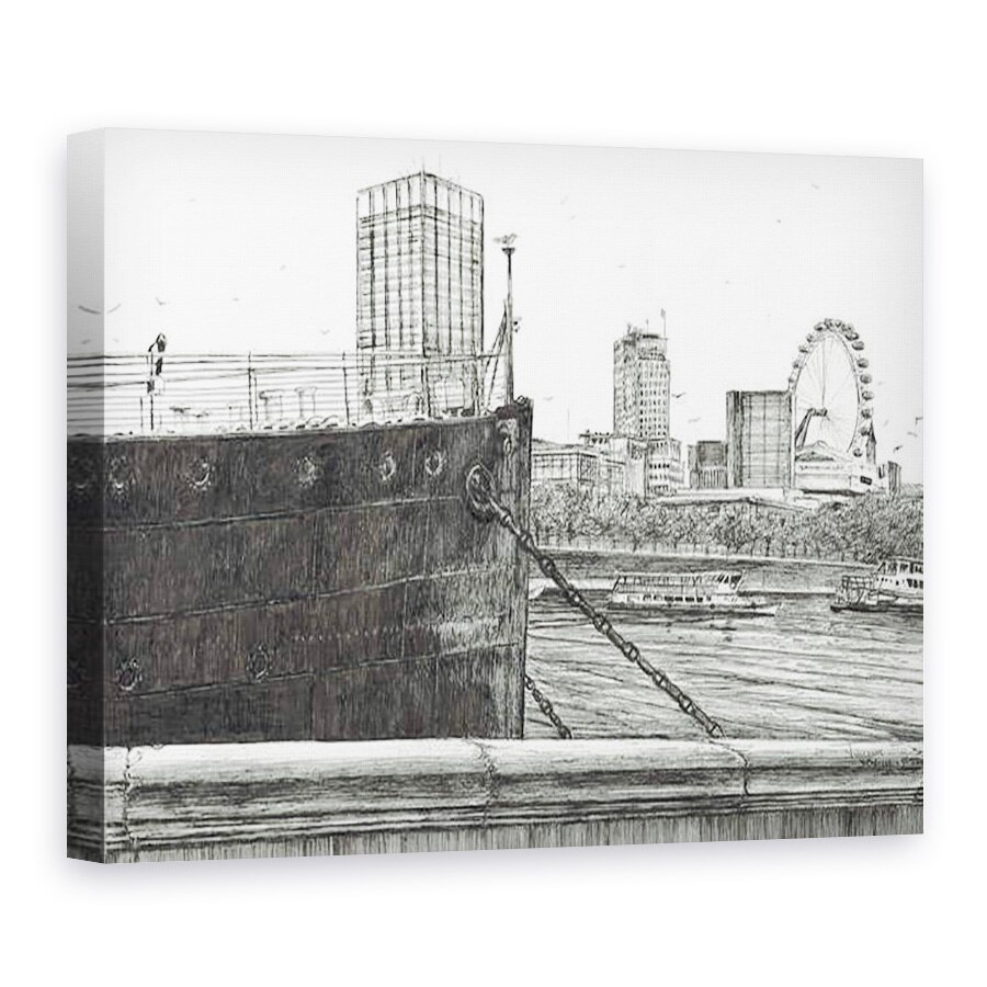 Tablou canvas - Vincent Alexander Booth - Arcul negru pe raul Tamisa, 2006, 75 x 100 cm