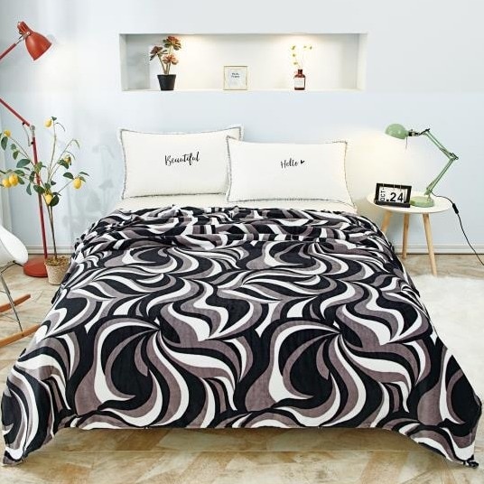 Patura cocolino moale cu model pat dublu 200X235cm culorii vii FN57