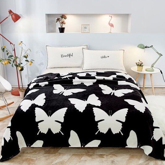 Patura cocolino moale cu model pat dublu 200X235cm culorii vii FN47