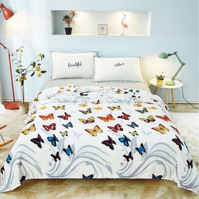 Patura cocolino moale cu model pat dublu 200X235cm culorii vii FN44