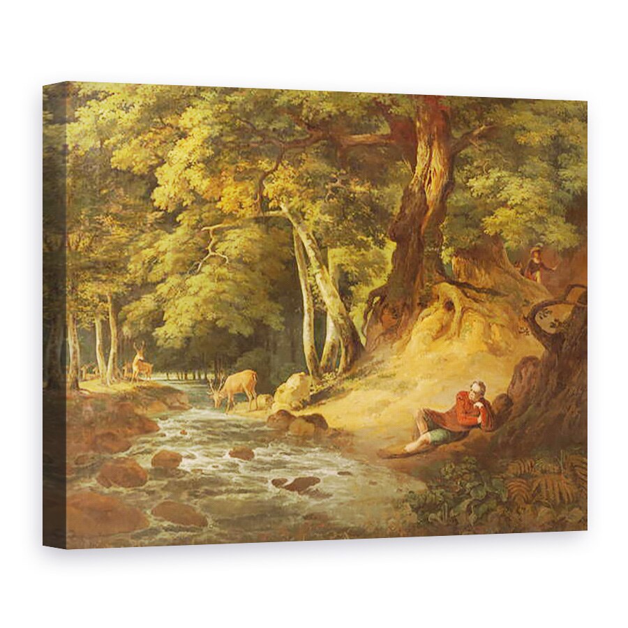 Tablou canvas - William Hodges - Jacques si Cerbul Ranit, 50 x 70 cm