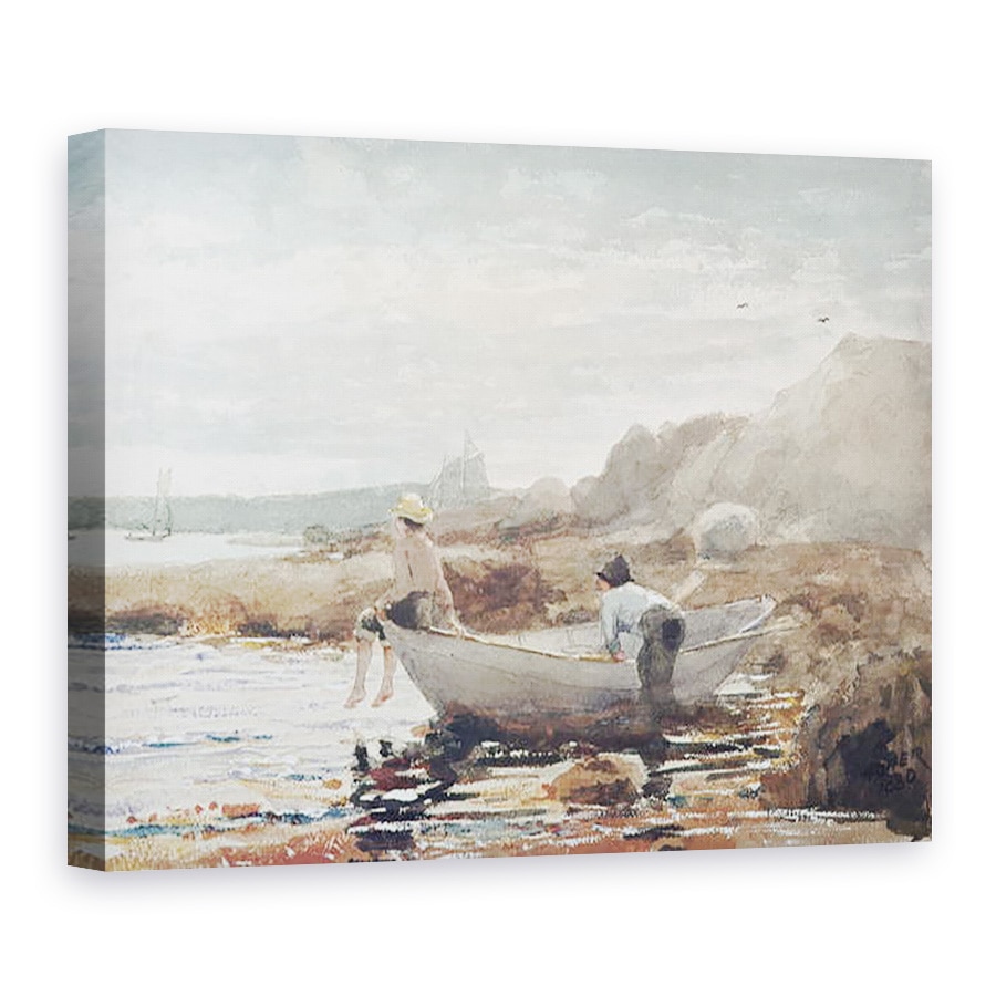 Tablou canvas - Winslow Homer - Baieti pe plaja, 50 x 70 cm