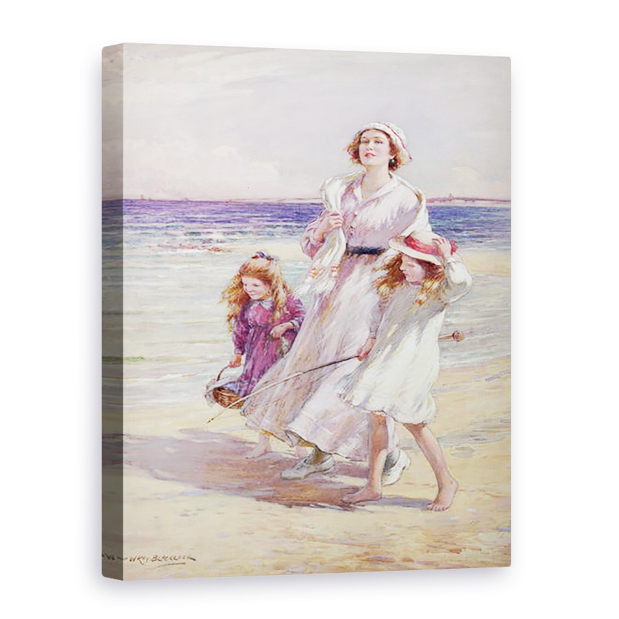 Tablou canvas - William Kay Blacklock - O zi racoroasa la malul marii, 60 x 80 cm