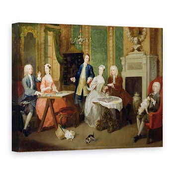 Tablou canvas - William Hogarth - Portretul unei Familii, 75 x 100 cm Tablou canvas - William Hogarth - Portretul unei Familii, 75 x 100 cm