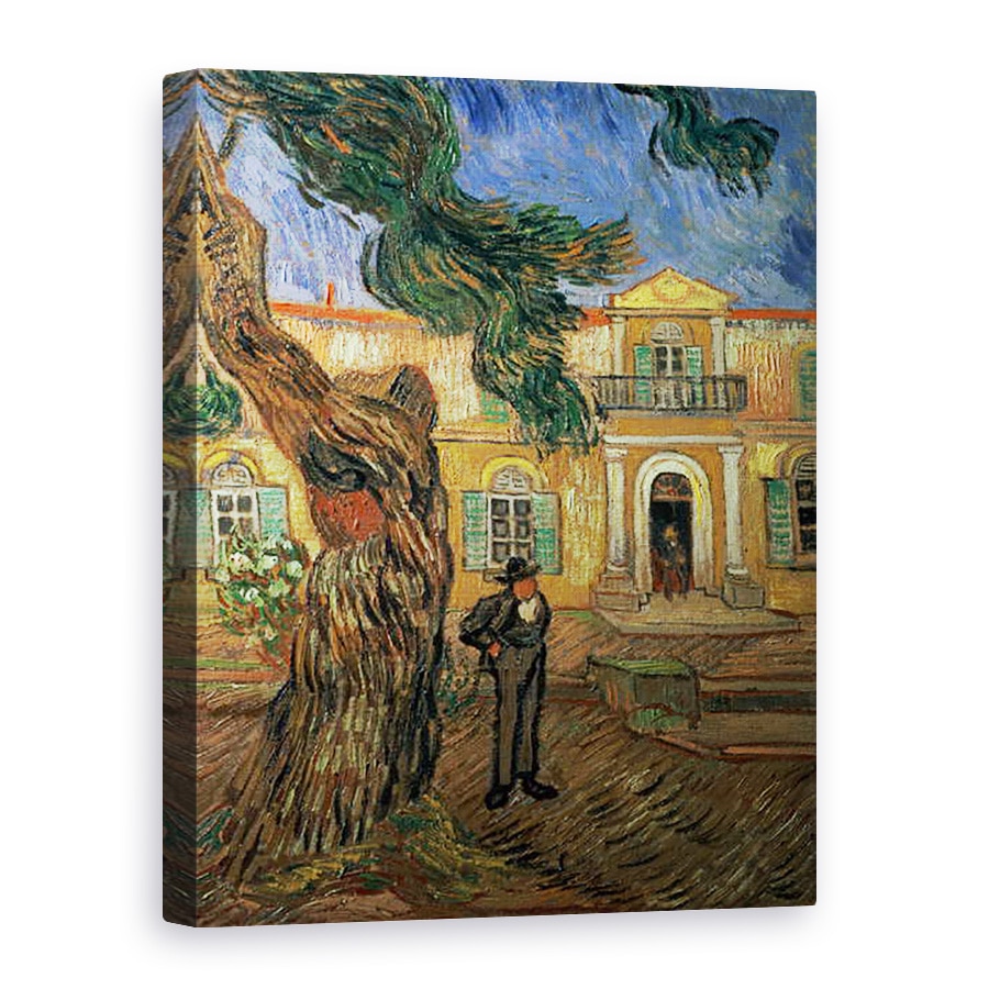 Tablou canvas - Vincent van Gogh - Spitalul St. Paul, St. Remy, 75 x 100 cm