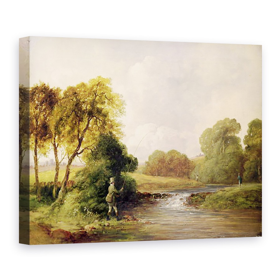 Tablou canvas - William E. Jones - Pescuit, Redarea unui peste, 60 x 80 cm