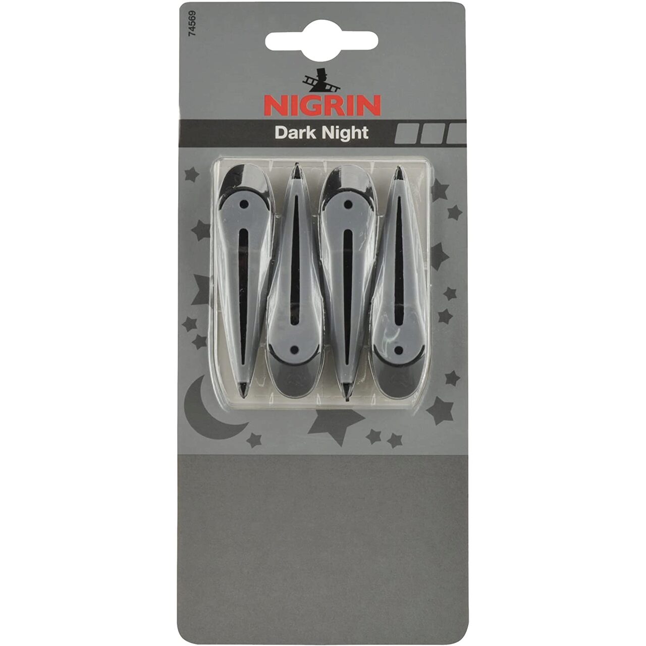 Odorizant stick, pentru grila de ventilatie, Nigrin, Dark Night, 4 buc