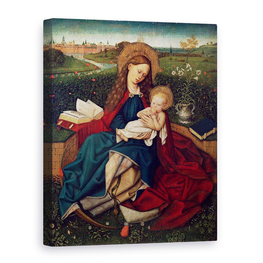 Tablou canvas - Robert Campin Master of Flemalle - Fecioara umilintei, 60 x 80 cm