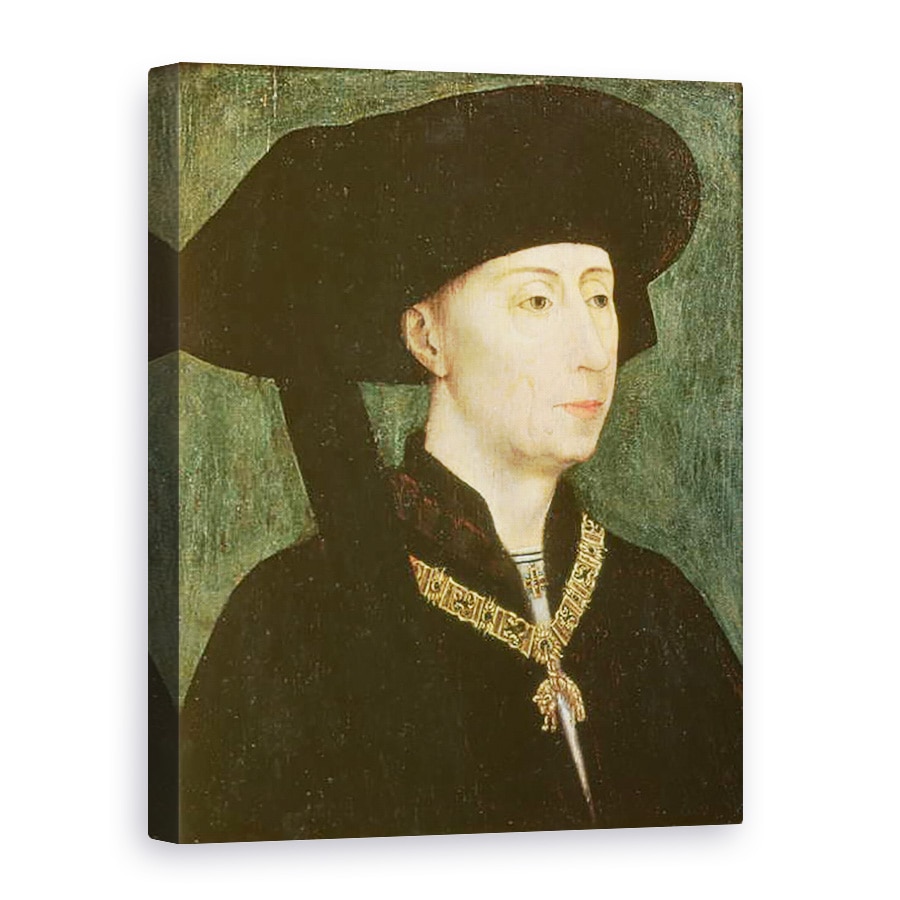 Tablou canvas - Rogier van der Weyden - Filip cel Bun 1396-1467 Duce de Burgundia, 60 x 80 cm