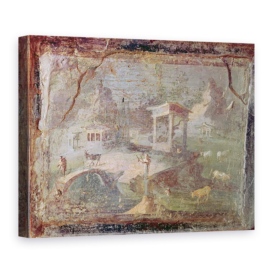 Tablou canvas - Roman - Peisaj idilic, de la Herculaneum, 75 x 100 cm