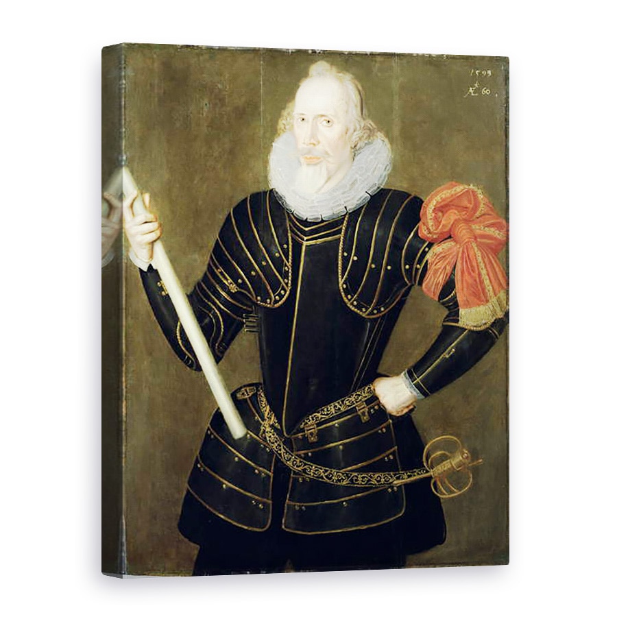 Tablou canvas - Robert Peake the Elder - Portretul unui barbat, 60 x 80 cm